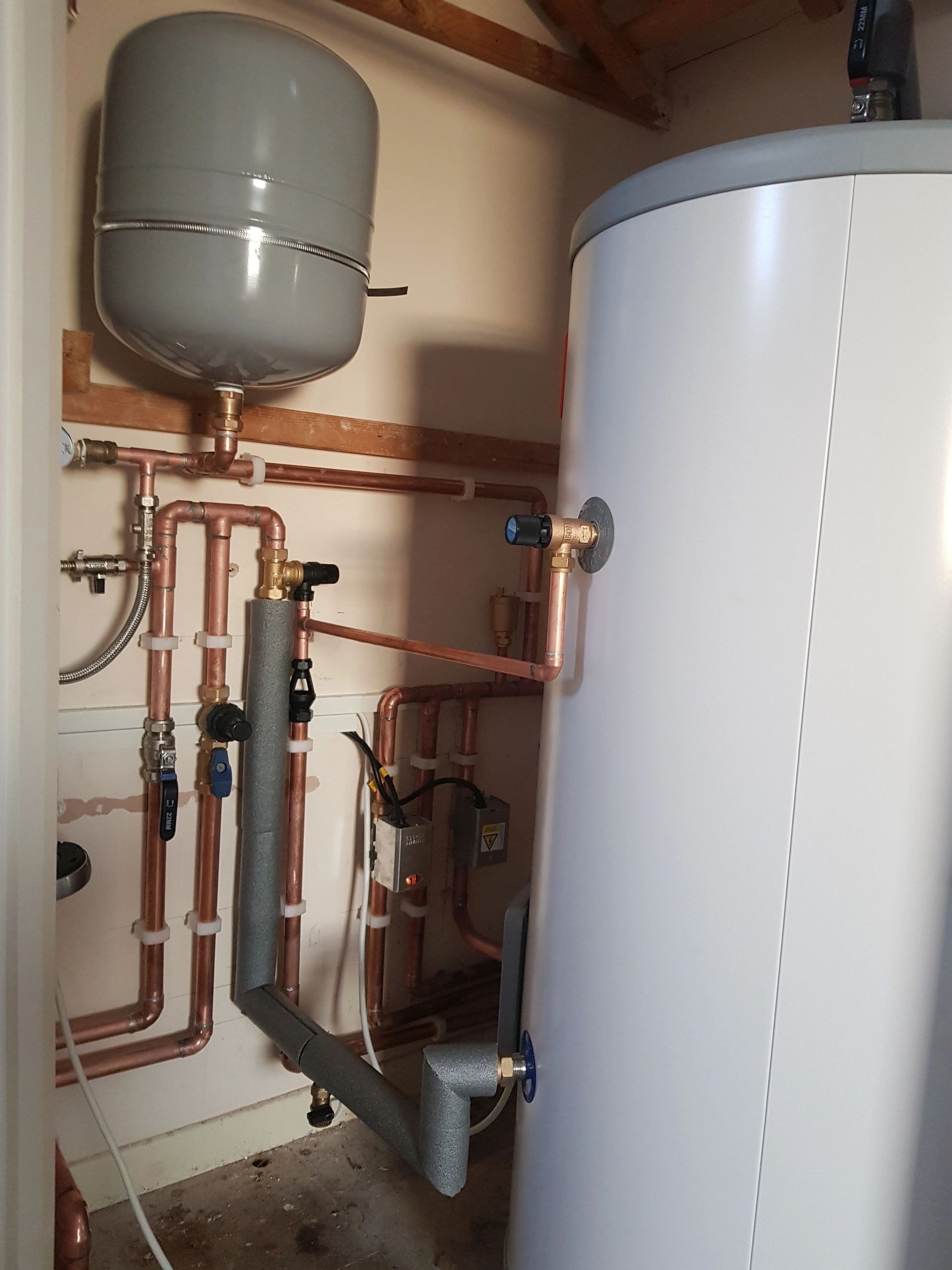 Completed plumbing project